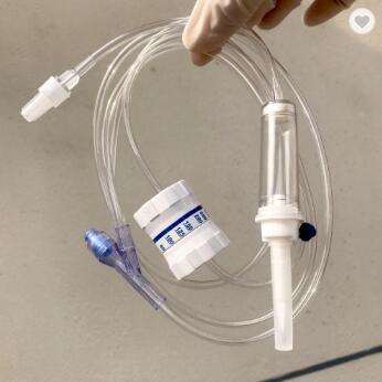 중국 주사 천자 혈액 투여 세트 의료 IV 주입 세트 판매용