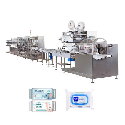 China Full Automatic Lines Fuyuan Hotels 6 Wet Wipes Folding And Slitter Single Sachet Wet Wipe Machine for sale