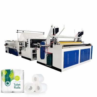 China Hotels New Style Automatic Toilet Paper Rewinding Machine Price Small Toilet Paper Making Machine for sale