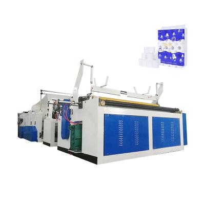 China Factory automatic toilet paper roll rewinding machine embossing toilet paper making machine price for sale