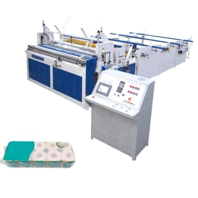 China Hotels hot sale toilet paper machine high speed toilet paper tissue paper rewinding machine price for sale