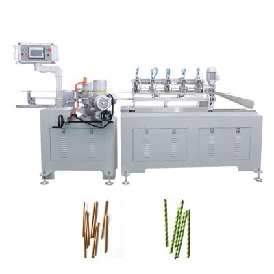 China Fuyuan Paper Production Line Hotels Paper Straw Machine 4 Blade Straw Winding Machines for sale