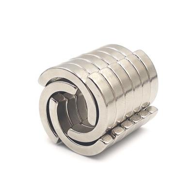 China Industrial Magnet Torque Magnetized Arc Neodymium Magnet For Motor-Generator for sale