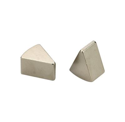 China Custom Strong Fan Tile High Performance Moto Magnet Trapezoidal Shape Neodymium Magnets for sale