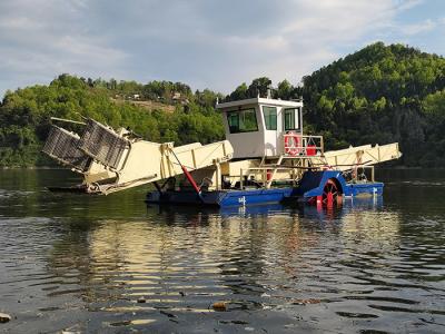 China Recolector de jacinto acuático para la recolección de algas acuáticas del río 4-5KM/H en venta