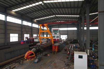 China 2200 m3/h Absaugbagger 14,5 m Spud Sand Bergbaudragger zu verkaufen