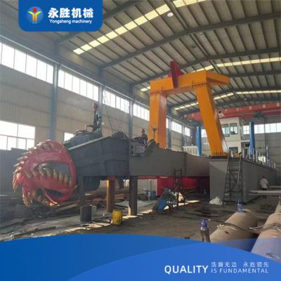 China Model 16 Inch Sand Pumping Boat Dredging Mud And Sand At The Seaside 660kW 4000m³ Water Flow for sale