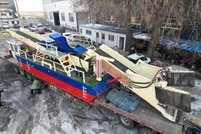 China 600 mm Hydraulische Wasserweidemaschine mit Dieselmotor für flaches Wasser zu verkaufen