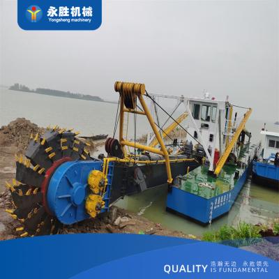 China Model 18 Inch Bucket Wheel Suction Dredger For Dredging Depth 15m for sale