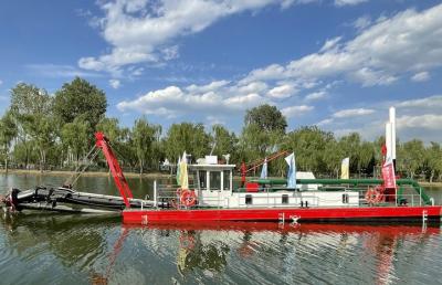 China Precision GPS Navigation Steel Hull Mud dredger boat With 500m3 Per Hour Capacity for sale