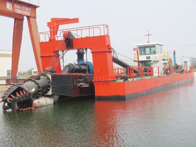 China 650 Mm 1500 Cbm/Hour Solid Sand 26 Inch Cutter Suction Dredger 2km Discharge Distance Double Dredging Pump for sale