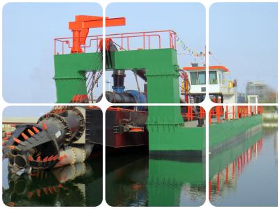 China 900 Cbm/h Nicht selbstfahrende hydraulische Bagger Schneider Saugbagger Schiff Fluss Sandbagger zu verkaufen