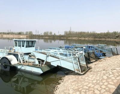 China 10 Cubic Capacity Water Hyacinth Harvester Is Designed To Be Ten Meters Weed Harvester For Lakes for sale