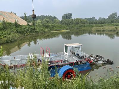 China 9 cubic capacity of Eco Harvester For River Waterweed Reed Harvester zu verkaufen