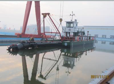 China 450mm 18 inch Cutter Suction Sand Mining Dredger with Cutter Head and Anchoring Booms zu verkaufen