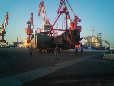 China Leistungsfähiges Stahlbaggerboot 900 mm Schneidkopf 1432 KW Sandsaugtiefe 10 m zu verkaufen