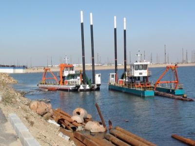 China 500 cbm/h Massivsand- oder Schlammbedräger Absaugschlauch-Bedräger Boot für Dock-Bedrägung und Schlammbedrägung zu verkaufen