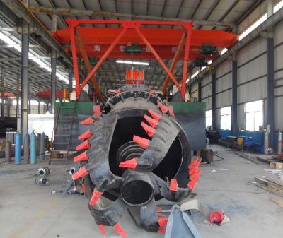 China Professional 960 cbm/h Cutter Suction Mud dredging boat for Mud Removal 14 m Dredging Depth en venta