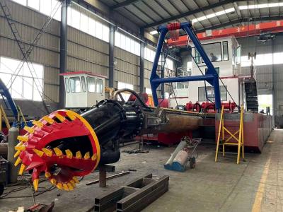 China Malaysia 14 inch 300m3/h sand cutter suction dredger for river sand pumping en venta