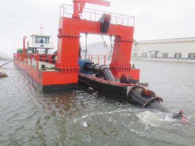 China 60 cbm/h to 1500 cbm/h Solid Sand Mining Dredge for Sand Dredging and 450mm Discharge Pipe Diameter with Cutter Head en venta