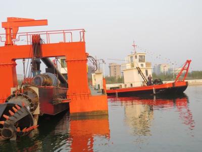 China Non-Self Propelled 18 inch Hydraulic Cutter Suction Sand mining dredger for sand dredging from Sea or Lake en venta