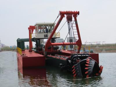 Chine Contrôle hydraulique Dredger à aspiration hydraulique avec moteur Cummins et bureau d'opération Siemens à vendre