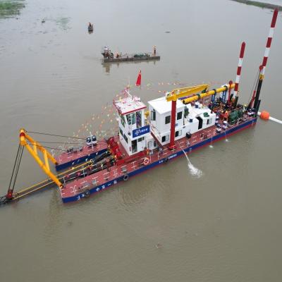 China 12 Zoll Modell leistungsfähige Schlamm Baggerboot für Flussbaggerarbeiten zu verkaufen