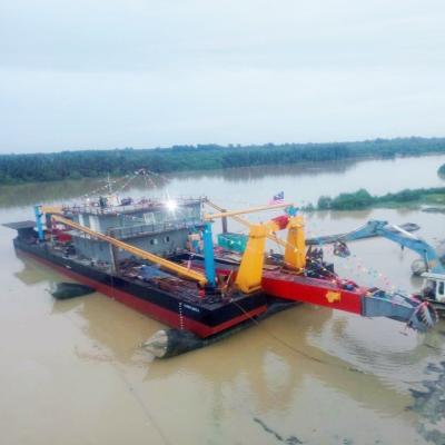 China Dredger de sucção de corte de 20 polegadas e dragadora de lama para projetos de dragagem de rios à venda