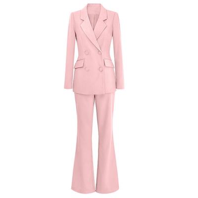 China 2022 Hot Mockups Women's Breathable Two-piece Suits Ladies Formal Office Suits Business Women Suits for sale