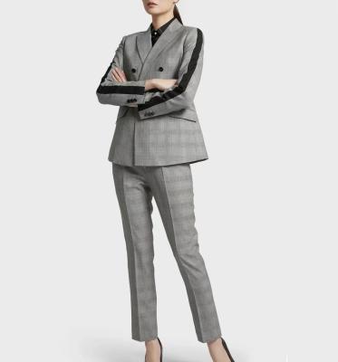 China Custom Made Drop Ship Quality Anti-wrinkle OEM Slim Fit Women Suits And Tuxedo Blazers Ladies Woman Blazer Jacket Suite For Ladies Women for sale