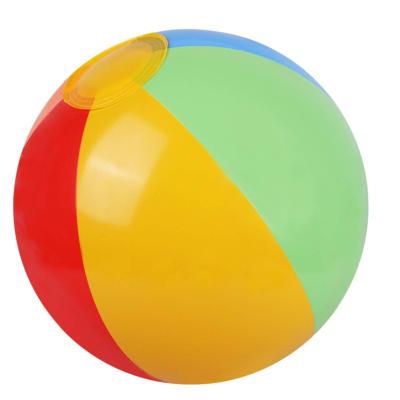 China Bulk Rainbow Color Party Package Eco-friendly Customized Private Inflatable Beach Ball for sale