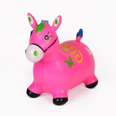 China Toy Riding Inflatable Animal Toys PVC Inflatable Jumping Animal / Pony Horse for sale