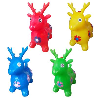 China Inflatable Toy Gift Ride-on Deer Inflatable Jumping Deer Animal With Eco-friendly PVC for sale