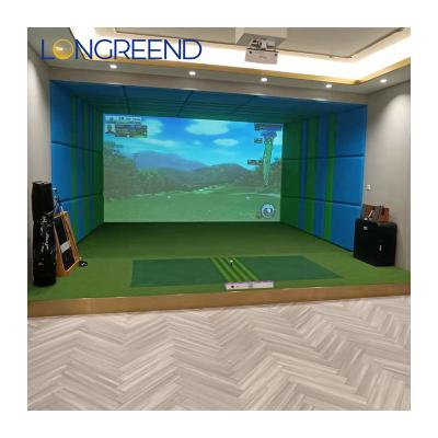 China LONGREEND Factory Custom Home / Office Indoor Virtual Golf Simulator Equipment Best Customized Size for sale