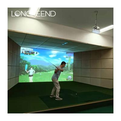 China LONGREEND HD Indoor Indoor Golf Simulation Equipment Golf Practice Equipment Customized Size for sale