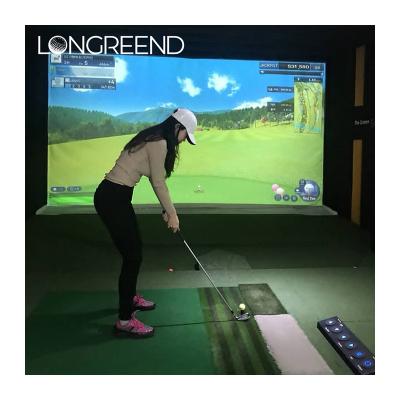 China LONGREEND Customized Indoor Golf Simulator Home Office Club Golf Trainer Customized Size for sale