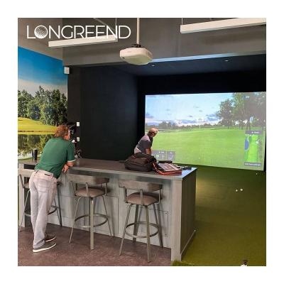 China LONGREEND Golf Simulator Korean Original Family 3D HD Infrared Indoor Golf Simulator Customized Size for sale