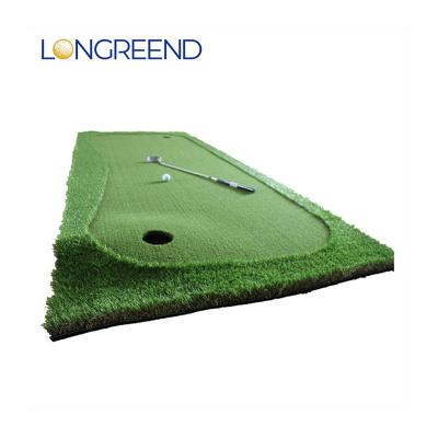 China LONGREEND Golf Putting Mat Golf Putting Green Artificial Plastic Putting Putting Mat Custom Size for sale