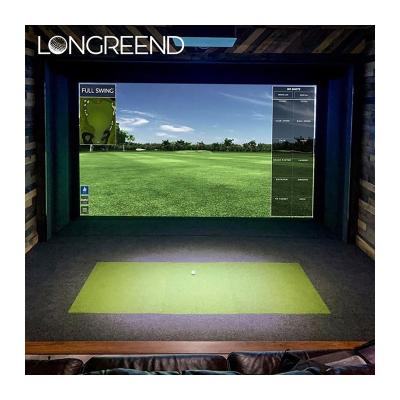 China LONGREEND Indoor Sports Golf Simulator Field Practice Ring Screen Teaching Equipment Training Custom Request for sale