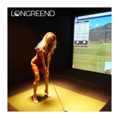 China LONGREEND Golf Club Indoor Simulated Golf Club Operation Indoor Golf Club Driving Range Customized Size for sale