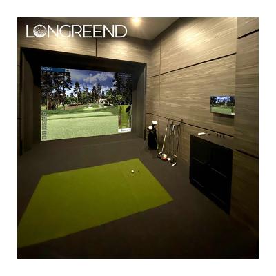 China LONGREEND Golf Simulator Indoor Indoor Driving Range Simulation Golf Professional High Speed ​​Camera Custom Application for sale