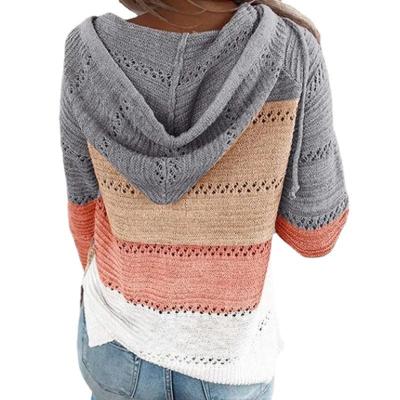 China New wish autumn and winter new zipper breathable American knitting sleeved sweater long for sale