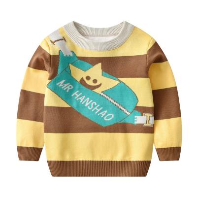 China 2022 Children's Breathable Double-layer Basing Sweater Children's Cartoon Pattern Series Pullover for sale