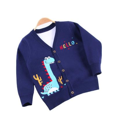 China Breathable Sweater Cardigan Coat Boy Sweater Joker Children 2022 Coat Knitted Sweater for sale