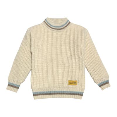 China Breathable Round Neck Loose Solid Color Sweater Pullover Children Korean Children Knit Sweater for sale