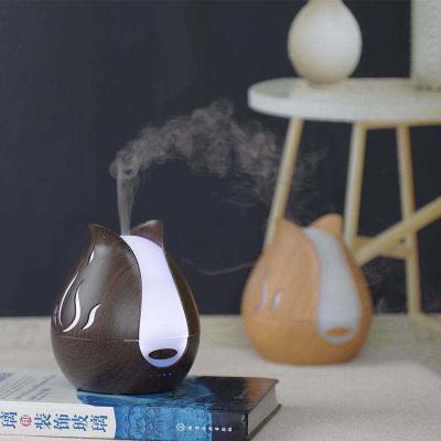 China Hotel Hot sale Wood grain marble 200ml essential oil Desktop Noval air humidifier for sale