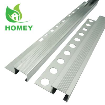 China Factory direct sale modern aluminum stair nose cover with european aluminum pvc metal tile edge trim for sale