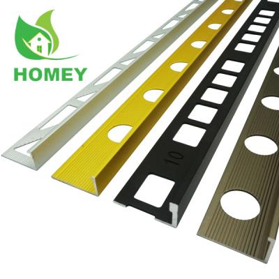 China Modern Aluminum Internal Wall Tile Trim Corner Corner Strips for sale