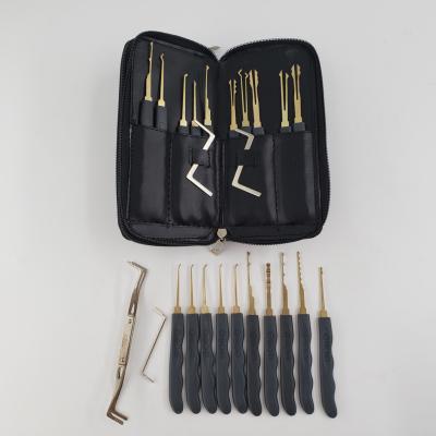 China Locksmith Tools FACTORY Lock Picking Practice Set 24Pcs Stainless Steel Lock Pick Set Training Kits for sale