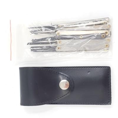 China Locksmith Tools Best Quality All Open Set Lockpick Lock Picking Kit 15 Professional Locksmith Tools Lock Pick Set for sale